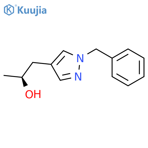 (2S)-1-(1-benzyl-1H-pyrazol-4-yl)propan-2-ol structure