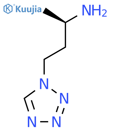 (2R)-4-(1H-1,2,3,4-tetrazol-1-yl)butan-2-amine structure