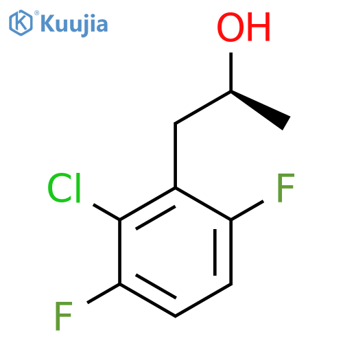 (2S)-1-(2-chloro-3,6-difluorophenyl)propan-2-ol structure