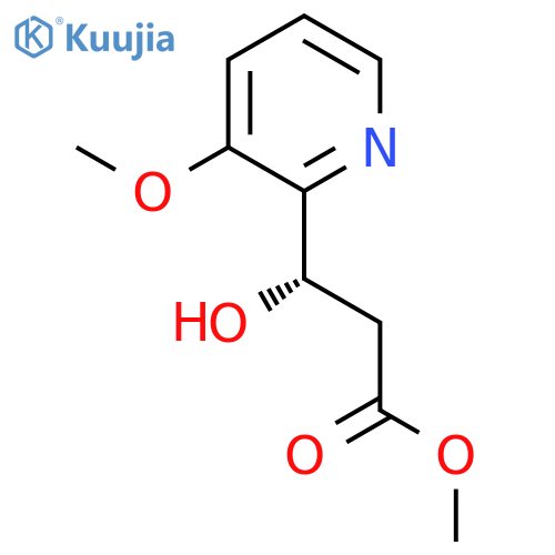 methyl (3S)-3-hydroxy-3-(3-methoxypyridin-2-yl)propanoate structure