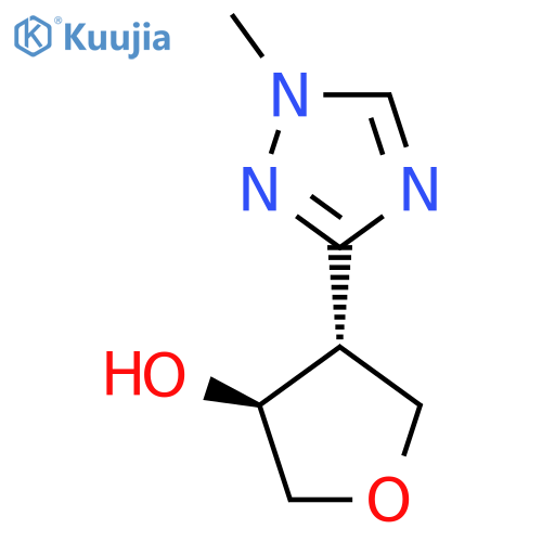 rac-(3R,4S)-4-(1-methyl-1H-1,2,4-triazol-3-yl)oxolan-3-ol structure