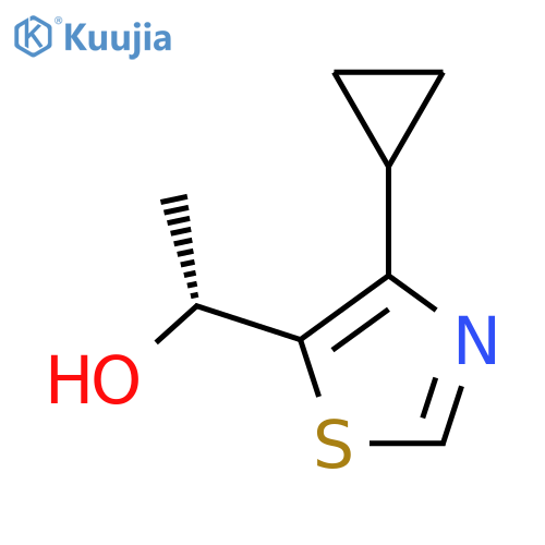 (1R)-1-(4-cyclopropyl-1,3-thiazol-5-yl)ethan-1-ol structure