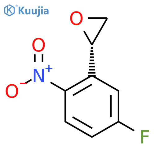 (2S)-2-(5-fluoro-2-nitrophenyl)oxirane structure