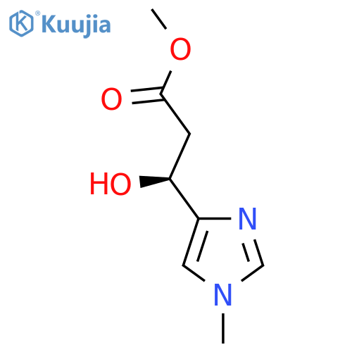 methyl (3S)-3-hydroxy-3-(1-methyl-1H-imidazol-4-yl)propanoate structure