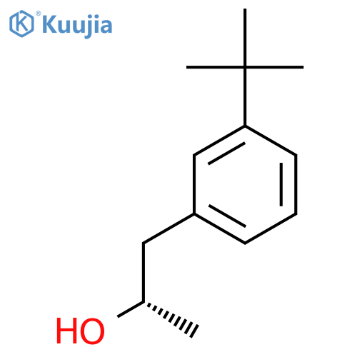 (2S)-1-(3-tert-butylphenyl)propan-2-ol structure