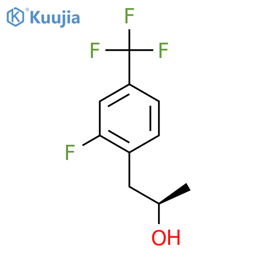 (2R)-1-2-fluoro-4-(trifluoromethyl)phenylpropan-2-ol structure