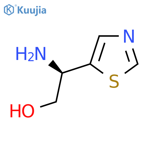 (2R)-2-amino-2-(1,3-thiazol-5-yl)ethan-1-ol structure