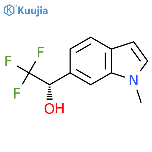 (1S)-2,2,2-trifluoro-1-(1-methyl-1H-indol-6-yl)ethan-1-ol structure