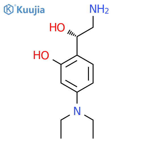 2-(1S)-2-amino-1-hydroxyethyl-5-(diethylamino)phenol structure