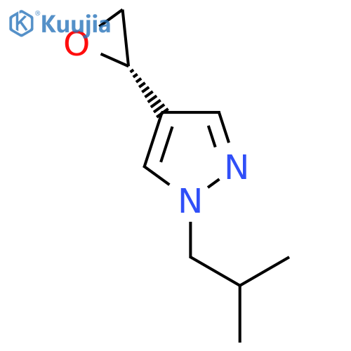 1-(2-methylpropyl)-4-(2S)-oxiran-2-yl-1H-pyrazole structure