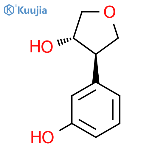 rac-(3R,4S)-4-(3-hydroxyphenyl)oxolan-3-ol structure
