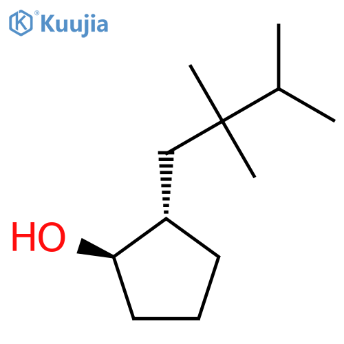 rac-(1R,2S)-2-(2,2,3-trimethylbutyl)cyclopentan-1-ol structure