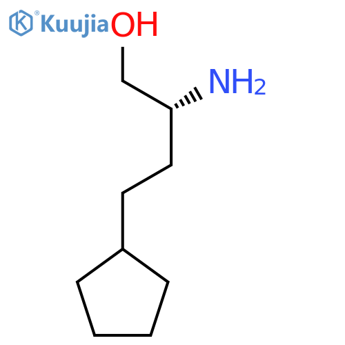 (2R)-2-amino-4-cyclopentylbutan-1-ol structure