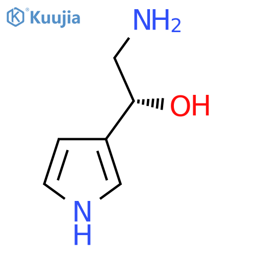 (1R)-2-amino-1-(1H-pyrrol-3-yl)ethan-1-ol structure