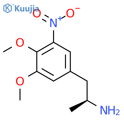 (2S)-1-(3,4-dimethoxy-5-nitrophenyl)propan-2-amine structure