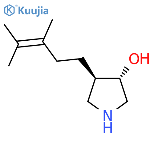 rac-(3R,4S)-4-(3,4-dimethylpent-3-en-1-yl)pyrrolidin-3-ol structure