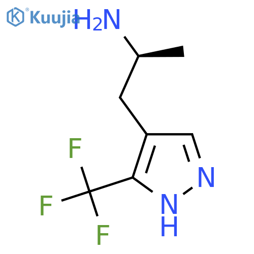 (2S)-1-3-(trifluoromethyl)-1H-pyrazol-4-ylpropan-2-amine structure