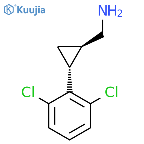 rac-(1R,2R)-2-(2,6-dichlorophenyl)cyclopropylmethanamine structure
