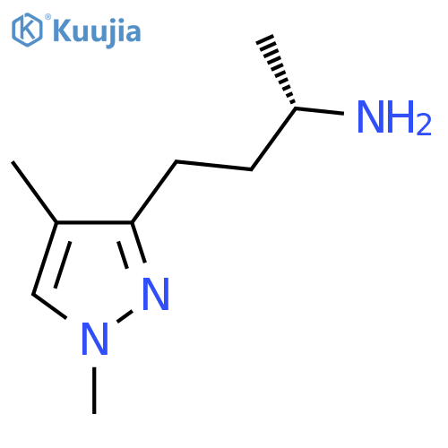(2S)-4-(1,4-dimethyl-1H-pyrazol-3-yl)butan-2-amine structure