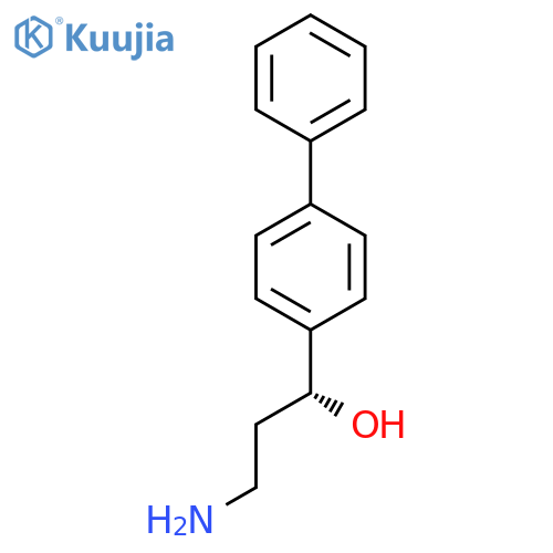 (1R)-3-amino-1-(4-phenylphenyl)propan-1-ol structure