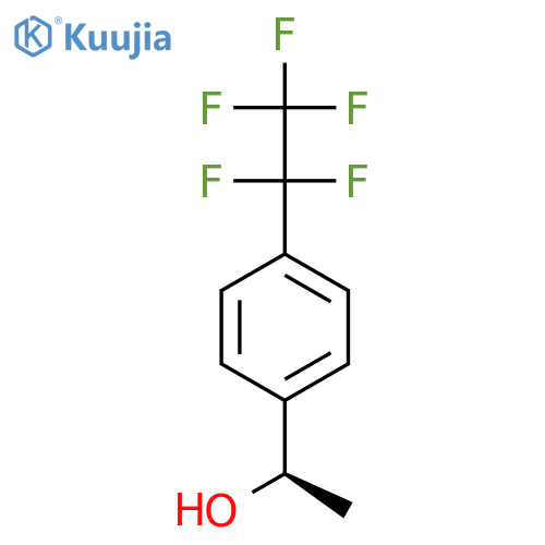 (1R)-1-4-(pentafluoroethyl)phenylethan-1-ol structure