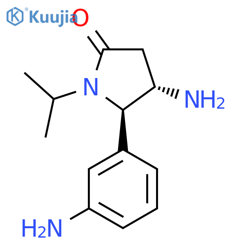 4-amino-5-(3-aminophenyl)-1-(propan-2-yl)pyrrolidin-2-one structure
