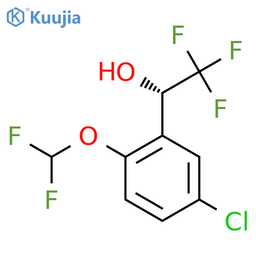 (1S)-1-5-chloro-2-(difluoromethoxy)phenyl-2,2,2-trifluoroethan-1-ol structure