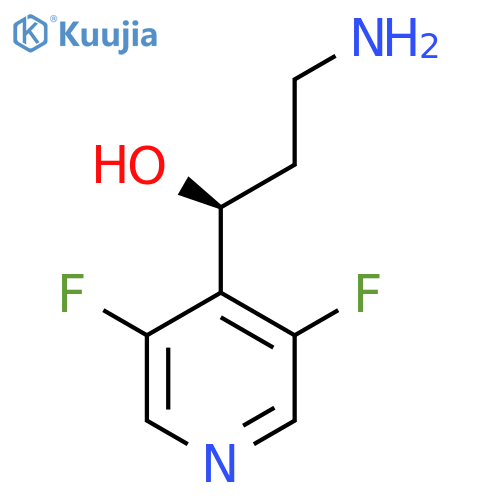 (1S)-3-amino-1-(3,5-difluoropyridin-4-yl)propan-1-ol structure