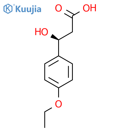 (3S)-3-(4-ethoxyphenyl)-3-hydroxypropanoic acid structure