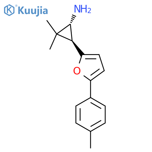 rac-(1R,3S)-2,2-dimethyl-3-5-(4-methylphenyl)furan-2-ylcyclopropan-1-amine structure