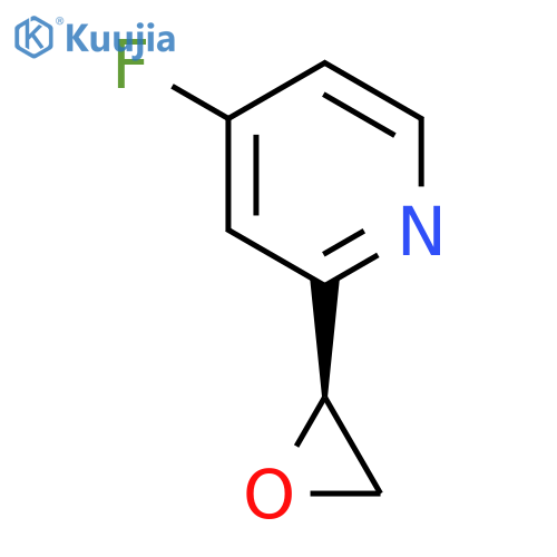 4-fluoro-2-(2S)-oxiran-2-ylpyridine structure