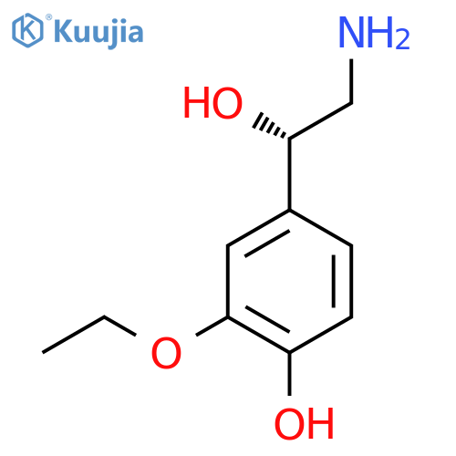 4-(1S)-2-amino-1-hydroxyethyl-2-ethoxyphenol structure