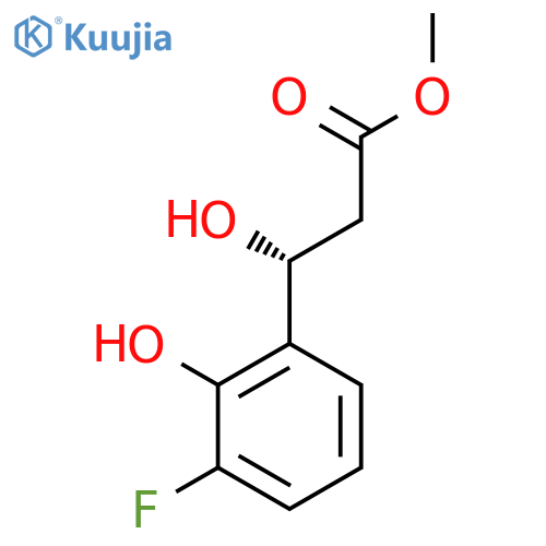 methyl (3R)-3-(3-fluoro-2-hydroxyphenyl)-3-hydroxypropanoate structure