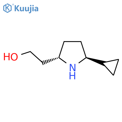 2-(5-cyclopropylpyrrolidin-2-yl)ethan-1-ol structure