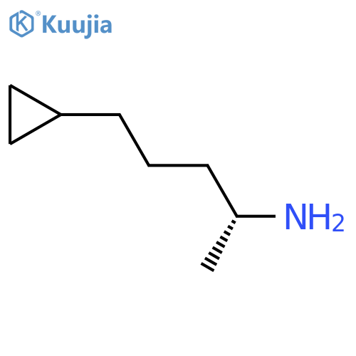 (2R)-5-cyclopropylpentan-2-amine structure