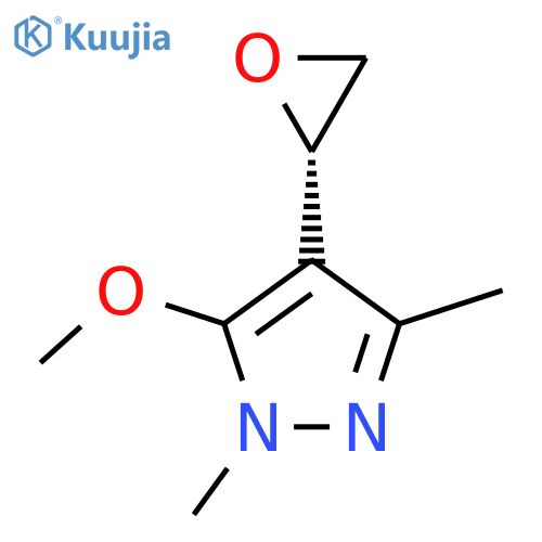 5-methoxy-1,3-dimethyl-4-(2S)-oxiran-2-yl-1H-pyrazole structure