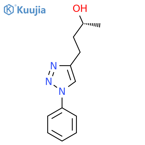 (2R)-4-(1-phenyl-1H-1,2,3-triazol-4-yl)butan-2-ol structure