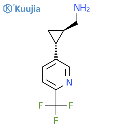 rac-(1R,2R)-2-6-(trifluoromethyl)pyridin-3-ylcyclopropylmethanamine structure