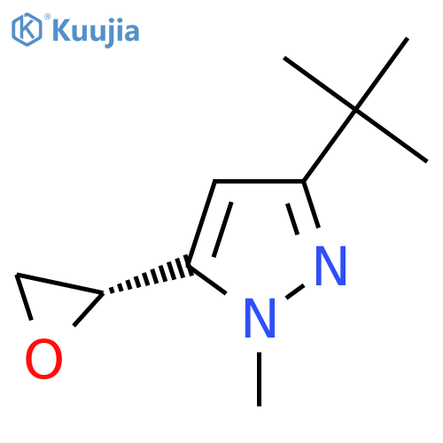 3-tert-butyl-1-methyl-5-(2S)-oxiran-2-yl-1H-pyrazole structure