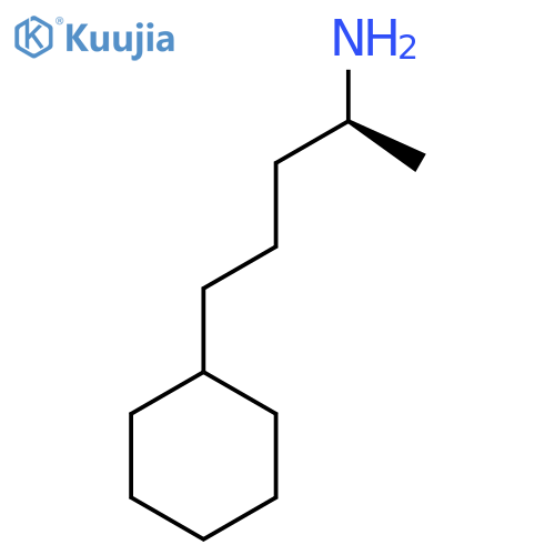 (2S)-5-cyclohexylpentan-2-amine structure