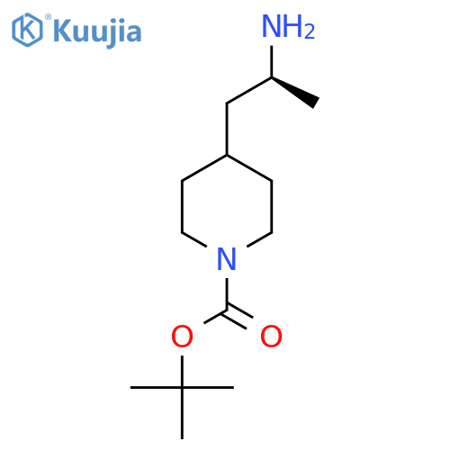 tert-butyl 4-(2S)-2-aminopropylpiperidine-1-carboxylate structure