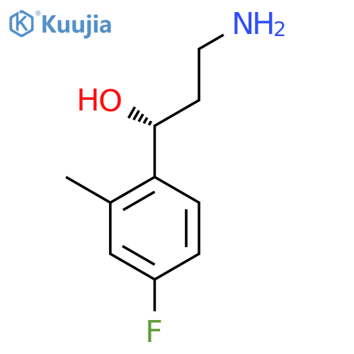 (1R)-3-amino-1-(4-fluoro-2-methylphenyl)propan-1-ol structure