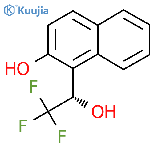 1-(1S)-2,2,2-trifluoro-1-hydroxyethylnaphthalen-2-ol structure