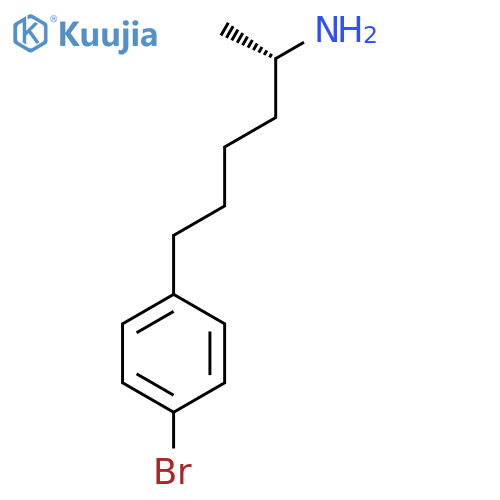 (2S)-6-(4-bromophenyl)hexan-2-amine structure