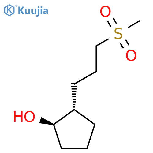 rac-(1R,2S)-2-(3-methanesulfonylpropyl)cyclopentan-1-ol structure