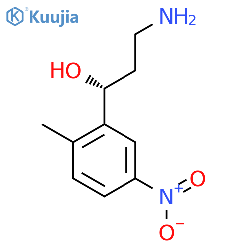(1R)-3-amino-1-(2-methyl-5-nitrophenyl)propan-1-ol structure