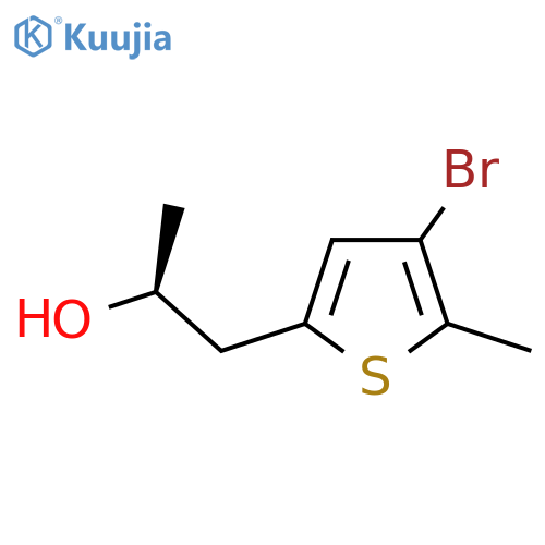 (2S)-1-(4-bromo-5-methylthiophen-2-yl)propan-2-ol structure