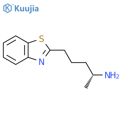 (2R)-5-(1,3-benzothiazol-2-yl)pentan-2-amine structure