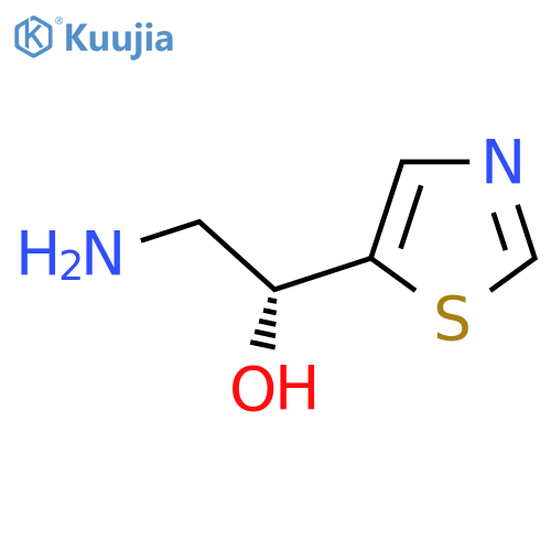 (1R)-2-amino-1-(1,3-thiazol-5-yl)ethan-1-ol structure