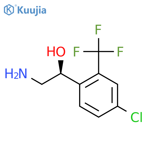 (1S)-2-amino-1-4-chloro-2-(trifluoromethyl)phenylethan-1-ol structure